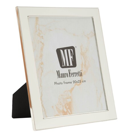 Rama foto, Mauro Ferretti, Molly, 12.5x17.5 cm, zinc/sticla, alb/argintiu