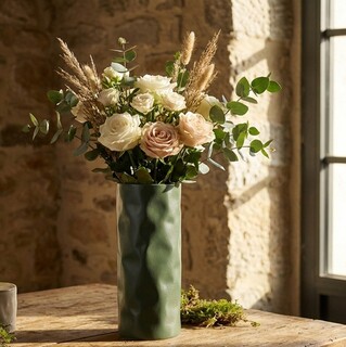 Verde deschis, Vaza 12x30 cm