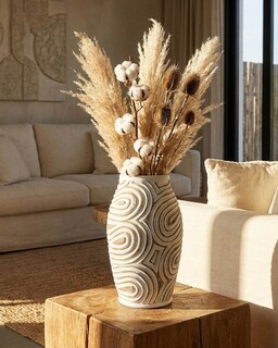 Alb decolorat, Vaza 19.5x35 cm