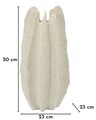 Vaza decorativa, Mauro Ferretti, Ester, 23x50 cm, polirasina, alb decolorat