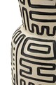 Vaza decorativa, Mauro Ferretti, Nairobi, 16x86 cm, polirasina, alb/negru