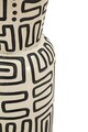 Vaza decorativa, Mauro Ferretti, Nairobi, 15.5x65 cm, polirasina, alb/negru