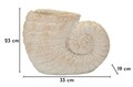 Vaza decorativa, Mauro Ferretti, Shell -A, 33x19x23 cm, oxid de magneziu, bej