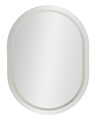 Oglinda decorativa cu LED, Mauro Ferretti, Simple Oval, 60x3.5x80 cm, argintiu
