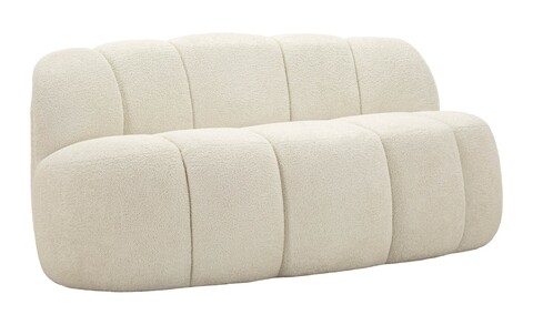 Canapea 2 locuri, Mauro Ferretti, Ball, 145x80x69 cm, poliester, alb