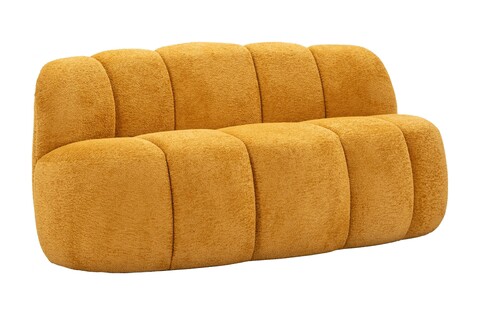 Canapea 2 locuri, Mauro Ferretti, Ball, 145x80x69 cm, poliester, mustar