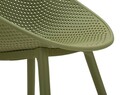 Set 2 scaune, Mauro Ferretti, Ibiza, 59x59x83 cm, utilizare interior / exterior,  plastic, verde