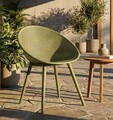 Set 2 scaune, Mauro Ferretti, Ibiza, 59x59x83 cm, utilizare interior / exterior,  plastic, verde