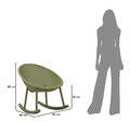 Set 2 scaune balansoar, Mauro Ferretti, Ibiza, 66x88x80 cm, utilizare interior / exterior,  plastic, verde