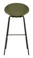 Set 2 scaune de bar, Mauro Ferretti, Ibiza, 50x50x98 cm, utilizare interior / exterior,  plastic/metal, verde/negru