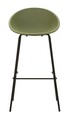 Set 2 scaune de bar, Mauro Ferretti, Ibiza, 50x50x98 cm, utilizare interior / exterior,  plastic/metal, verde/negru