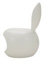 Taburet pentru copii, Mauro Ferretti, Bunny, 57x55x79 cm, plastic, alb