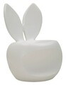 Taburet pentru copii, Mauro Ferretti, Bunny, 57x55x79 cm, plastic, alb