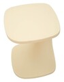 Masuta de cafea, Mauro Ferretti, Ibiza, 42x42x52 cm, utilizare interior / exterior,  plastic, alb