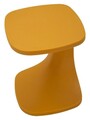 Masuta de cafea, Mauro Ferretti, Ibiza, 42x42x52 cm, utilizare interior / exterior,  plastic, mustar