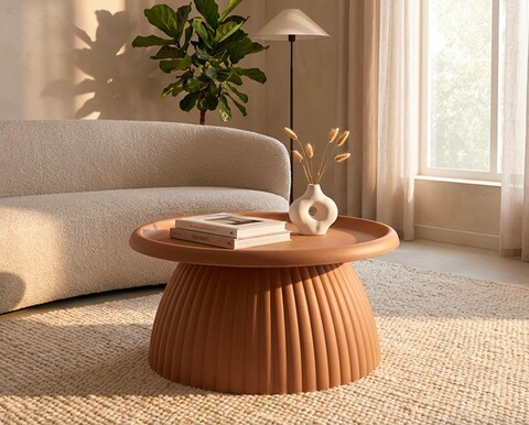 Masuta de cafea, Mauro Ferretti, Geax, 70x35 cm, utilizare interior / exterior,  plastic, rosu