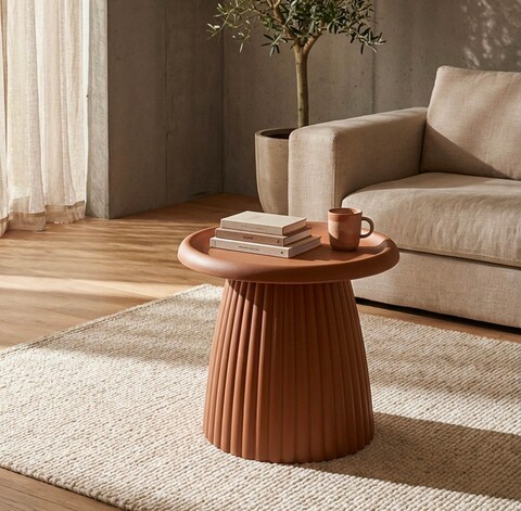 Masuta de cafea, Mauro Ferretti, Geax, 50x45 cm, utilizare interior / exterior,  plastic, rosu