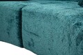 Canapea 3 locuri, Mauro Ferretti, Island, 238x92x78 cm, ambalata vidata, poliester/burete, turcoaz