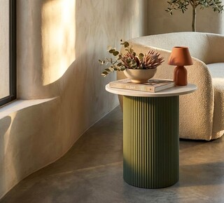 Verde;Alb, Masuta 40x42x45 cm