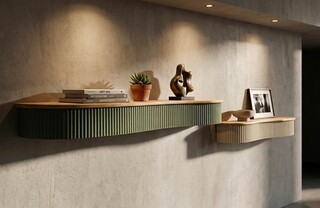 Verde;Alb;Maro, Set 2 rafturi