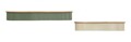 Set 2 rafturi de perete, Mauro Ferretti, Frankfurt, 86x18x12 cm, lemn de cauciuc/metal, verde/alb/maro