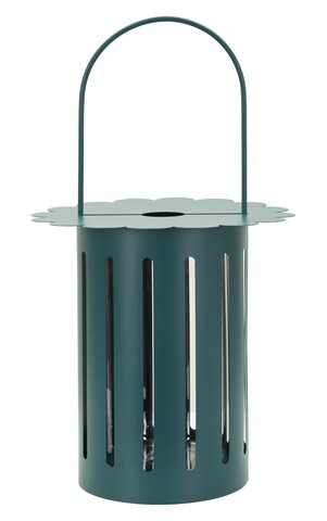 Felinar, Mauro Ferretti, Saturn, 24x43 cm, metal/sticla, turcoaz