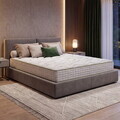 Saltea ortopedica Aloe Vera PLUS Dual Confort, 120x200x30cm, Memory 4 cm, 7 zone de confort, reversibila, fermitate medie