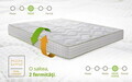Saltea ortopedica Aloe Vera PLUS Dual Confort, 120x200x30cm, Memory 4 cm, 7 zone de confort, reversibila, fermitate medie