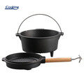 Ceaun cu capac Nature, Cooking by Heinner, 37x18 cm, 12 L, fonta, negru