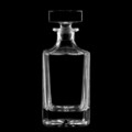 Sticla pentru whisky Puerto, Homla, 9x9x22.2 cm, 750 ml, sticla, transparent