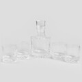 Set 4 pahare si sticla pentru whisky Puerto, Homla, 300 ml / 750 ml, sticla, transparent