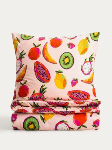 Lenjerie de pat pentru o persoana Frutti, Homla, 140x200 cm, 2 piese, microfibra din poliester, multicolor