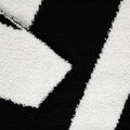 Patura Kobe, Homla, 130x170 cm, poliester, alb/negru