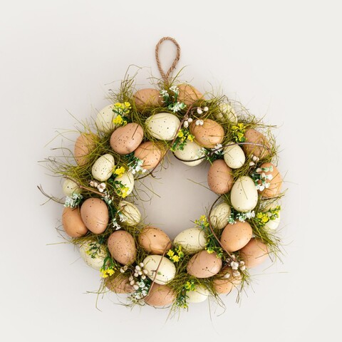 Coronita decorativa Natural Joy, Homla, 32 cm, plastic, multicolor