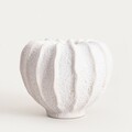 Vaza Mare, Homla, 20x16 cm, ceramica, ecru