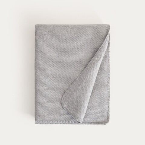 Patura Mallow, Homla, 150x200 cm, bumbac/acril/poliester, gri