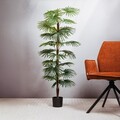 Planta artificiala palmier Tropical Zone, Homla, 150 cm, plastic, verde