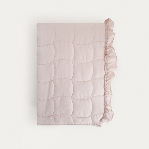 Cuvertura de pat Leona, Homla, 200x220 cm, poliester, crem