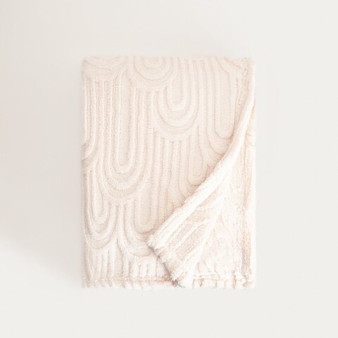 Patura Darin, Homla, 150x200 cm, poliester, ecru