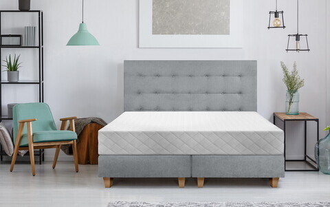 Saltea SuperOrtopedica Green Future KONFORTA Max Plus 25 cm, 180x200x25cm, Spuma poliuretanica elastica, Husa matlasata, hipoalergenica, Reversibila, Ferma