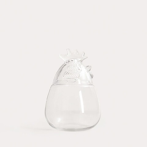 Decoratiune cocos Prata, Homla, 20x30 cm, sticla, transparent