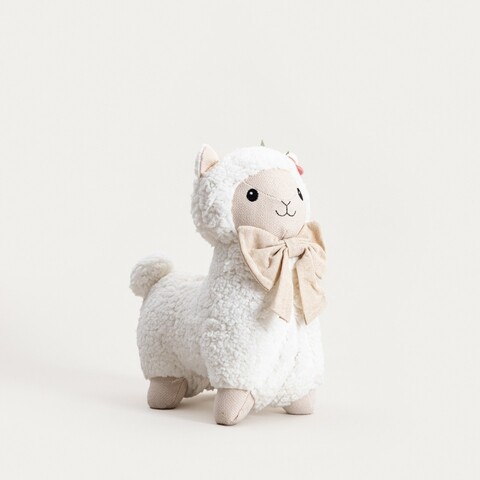 Decoratiune miel Koovis, Homla, 14x30x28 cm, poliester, alb/bej