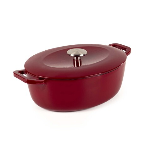 Vas de copt cu capac Roaster, Luigi Ferrero, Opera FR-3810, 24x11 cm, 5.4 L, fonta emailata