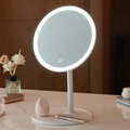 Oglinda cosmetica cu LED-uri, Luigi Ferrero, FR-801 Round, 20 cm, rotire 360 grade, 2000mAh