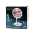 Oglinda cosmetica cu LED-uri, Luigi Ferrero, FR-801 Round, 20 cm, rotire 360 grade, 2000mAh