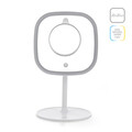Oglinda cosmetica cu LED-uri, Luigi Ferrero, FR-805M Square, 20x20 cm, rotire 360 grade, 2000mAh