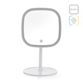 Oglinda cosmetica cu LED-uri, Luigi Ferrero, FR-805M Square, 20x20 cm, rotire 360 grade, 2000mAh
