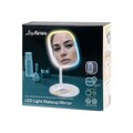 Oglinda cosmetica cu LED-uri, Luigi Ferrero, FR-805M Square, 20x20 cm, rotire 360 grade, 2000mAh