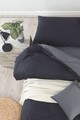 Lenjerie de pat pentru o persoana (FR), 2 piese, L'essentiel Maison, Mix, Negru / Fume