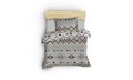 Set lenjerie de pat pentru o persoana Single XL (DE), 2 piese, L'essentiel Maison, Afra, Albastru / Maro / Crem
